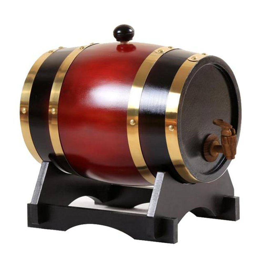 3L Wood Barrel Tap Dispenser