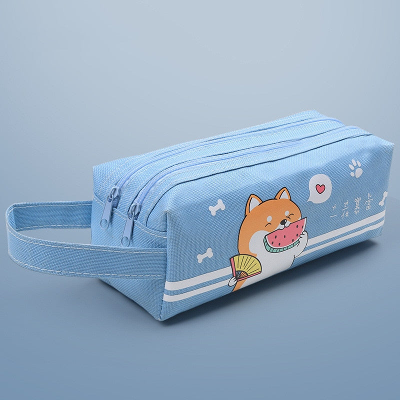 Pencil case double shutter