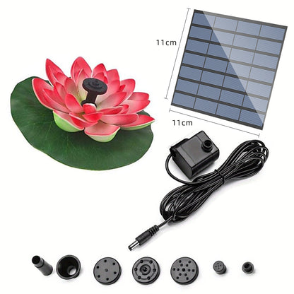 Lotus Solar Water Fountain