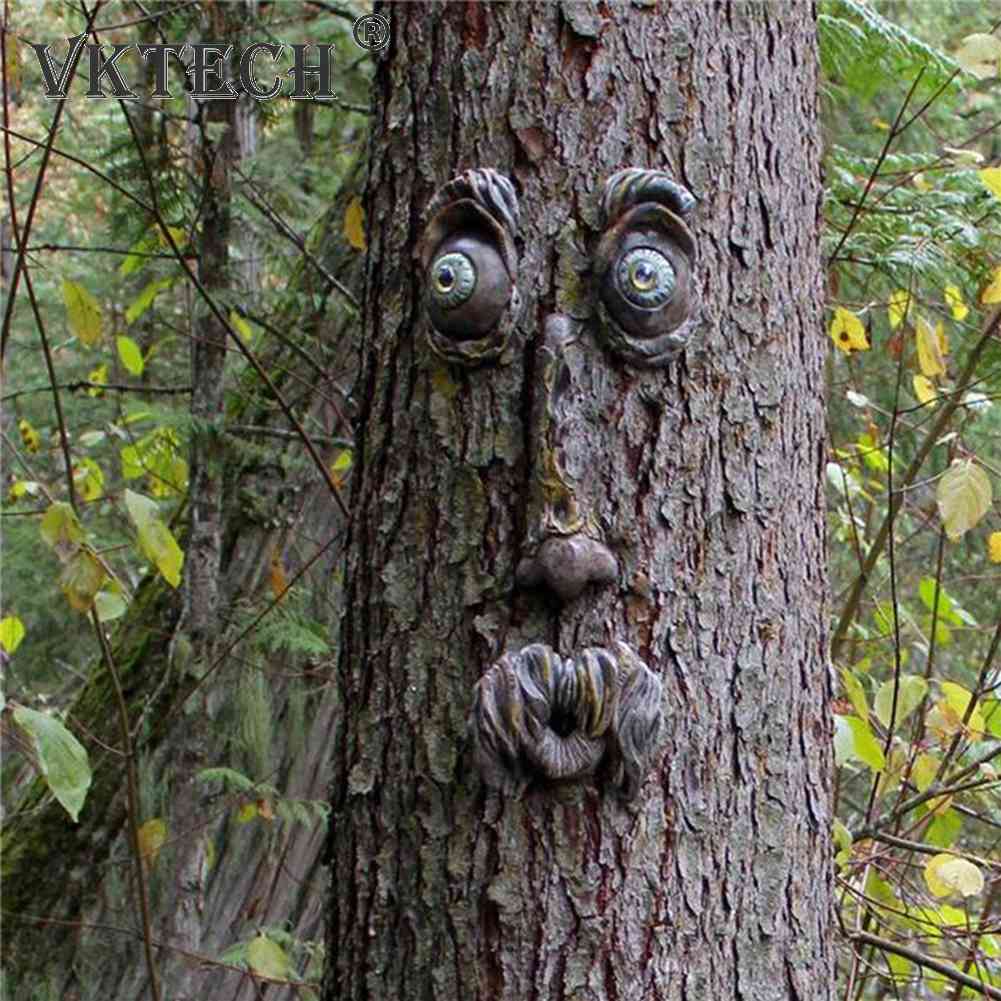 Resin Bark Face Realistic Ornaments