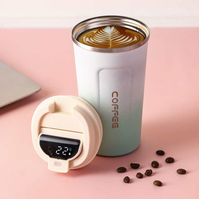 Temperature Display Coffee Cup