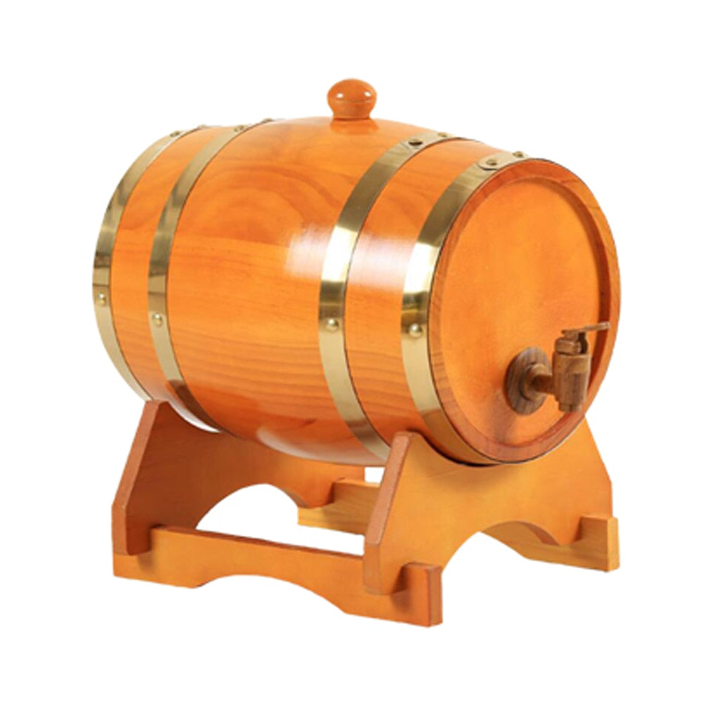 3L Wood Barrel Tap Dispenser