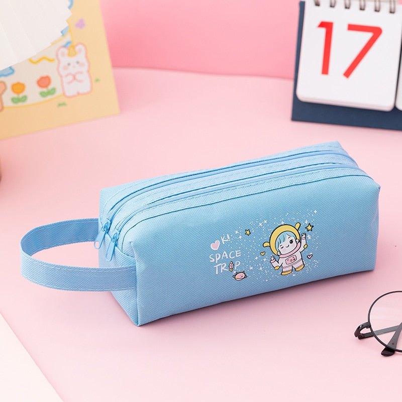 Pencil case double shutter