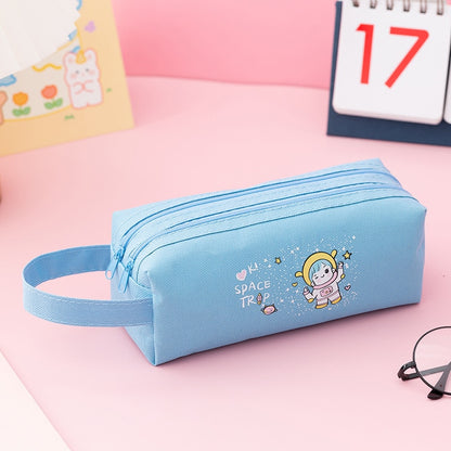 Pencil case double shutter