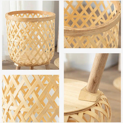 Bamboo Woven Flower Pot