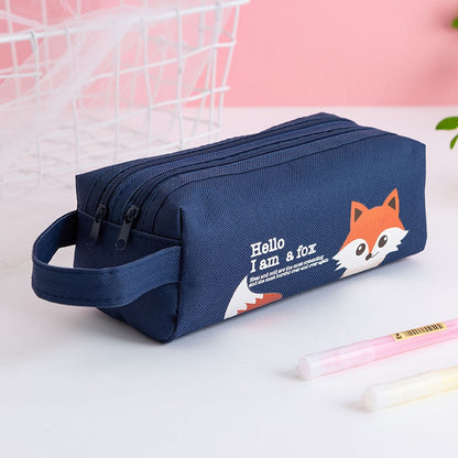 Pencil case double shutter