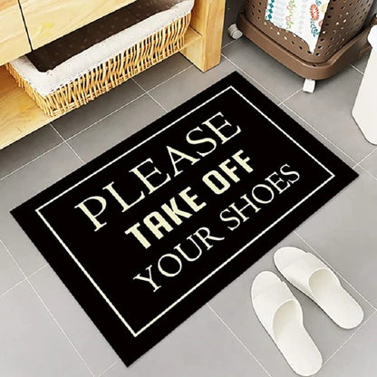 Indoor Entrance Mats "Please Take Off Your Shoes"