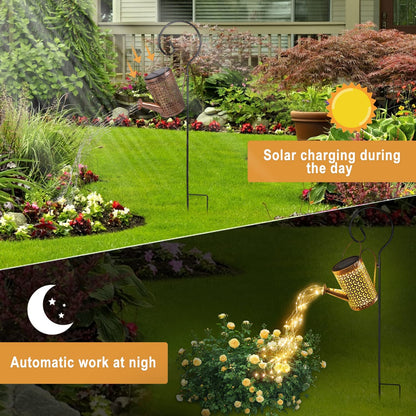 Solar Watering Can with Hanging Light