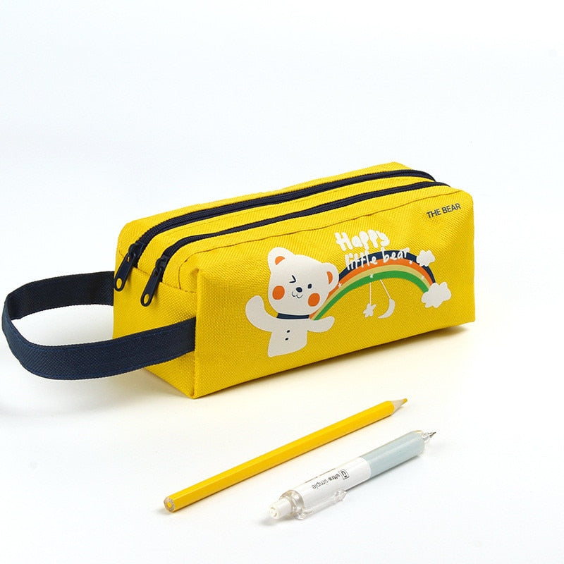 Pencil case double shutter