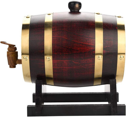 3L Wood Barrel Tap Dispenser