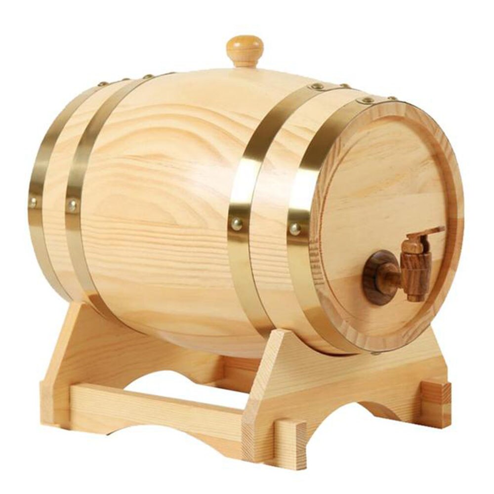 3L Wood Barrel Tap Dispenser