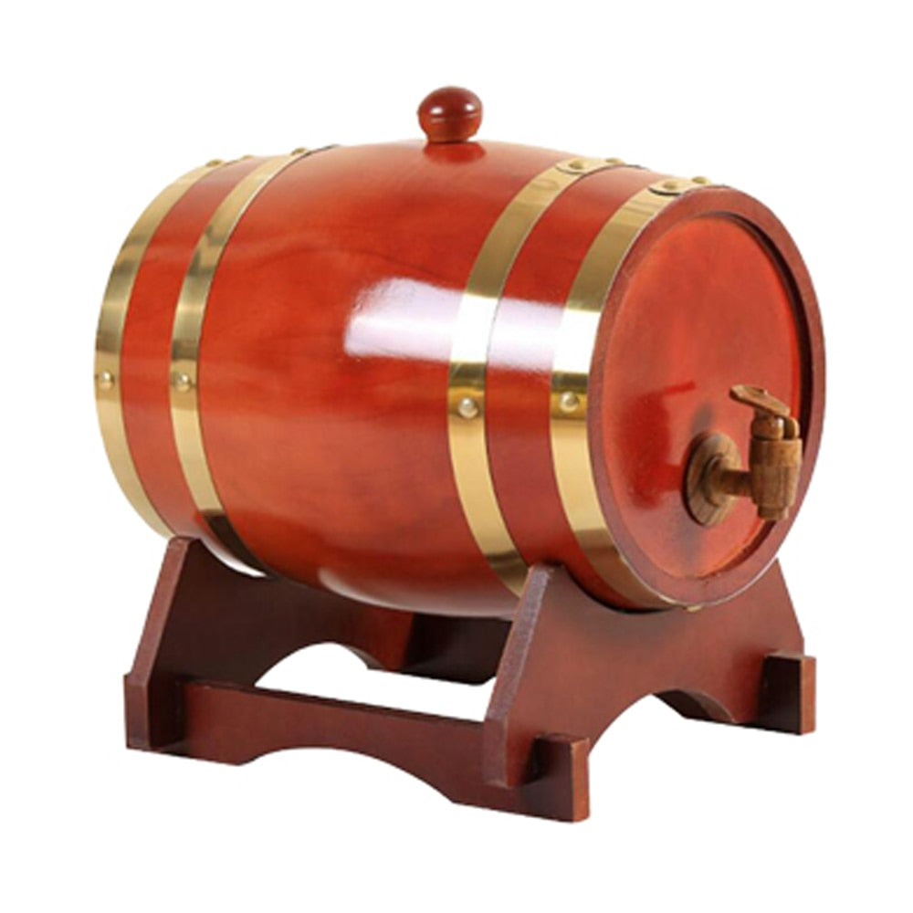 3L Wood Barrel Tap Dispenser