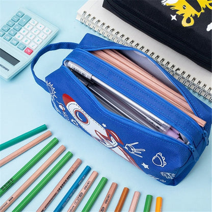 Pencil case double shutter