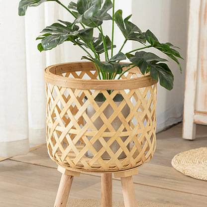 Bamboo Woven Flower Pot