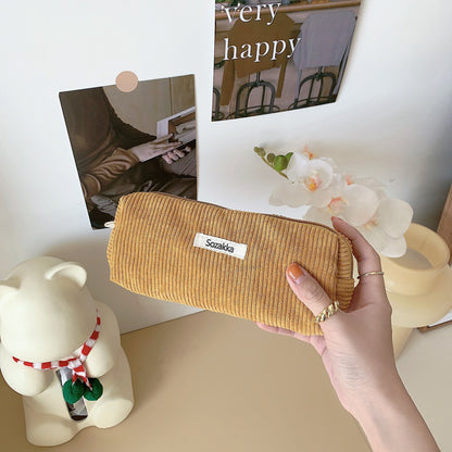 Soft fabric pencil case