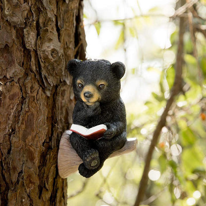 Baby Bear Reading Book Ornament