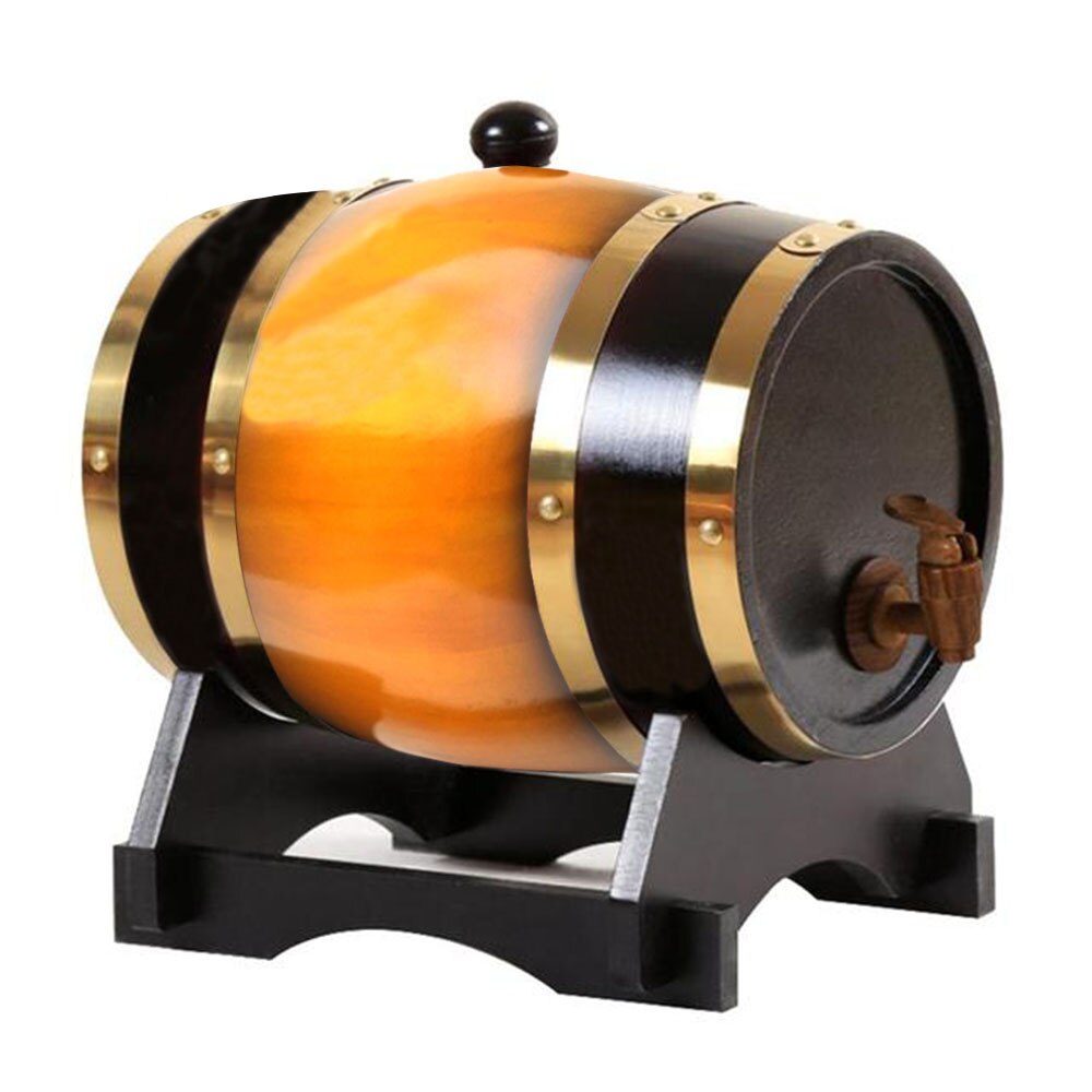 3L Wood Barrel Tap Dispenser