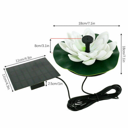 Lotus Solar Water Fountain