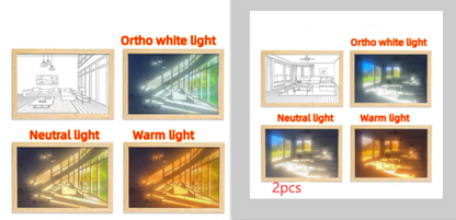 Painting/Drawing with Simulated Night Light Sunshine