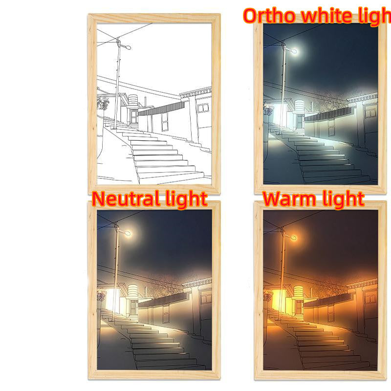 Painting/Drawing with Simulated Night Light Sunshine