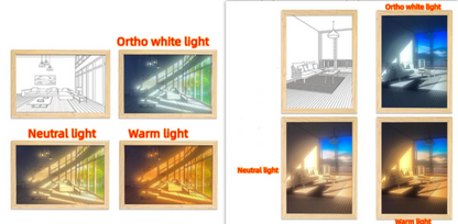 Painting/Drawing with Simulated Night Light Sunshine