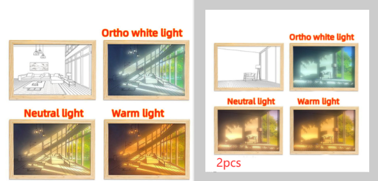 Painting/Drawing with Simulated Night Light Sunshine