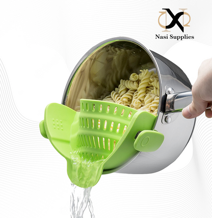 EasyClip Silicone Pot and Pan Strainer