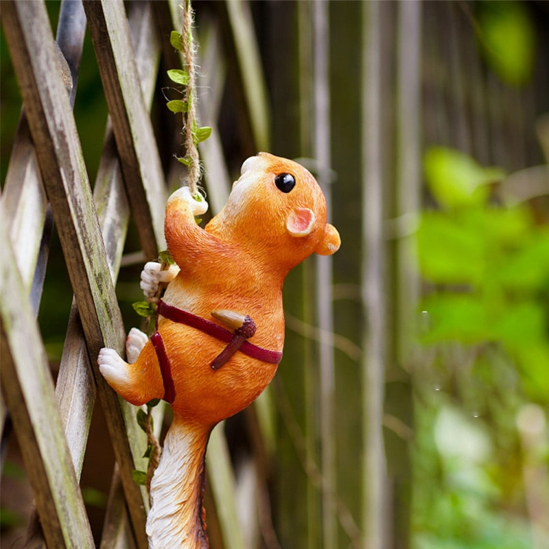 Squirrels Climbing Ornaments