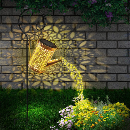 Solar Watering Can with Hanging Light